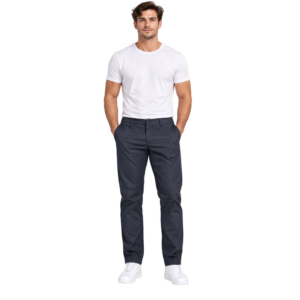 Fabletics men M black performance zip pocket packable lightweight pants EUC